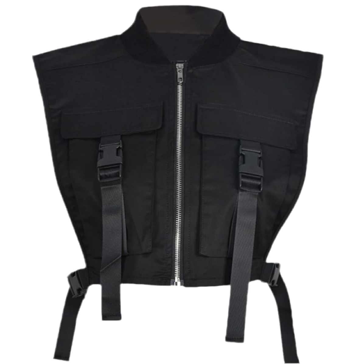 Cropped Black Vest