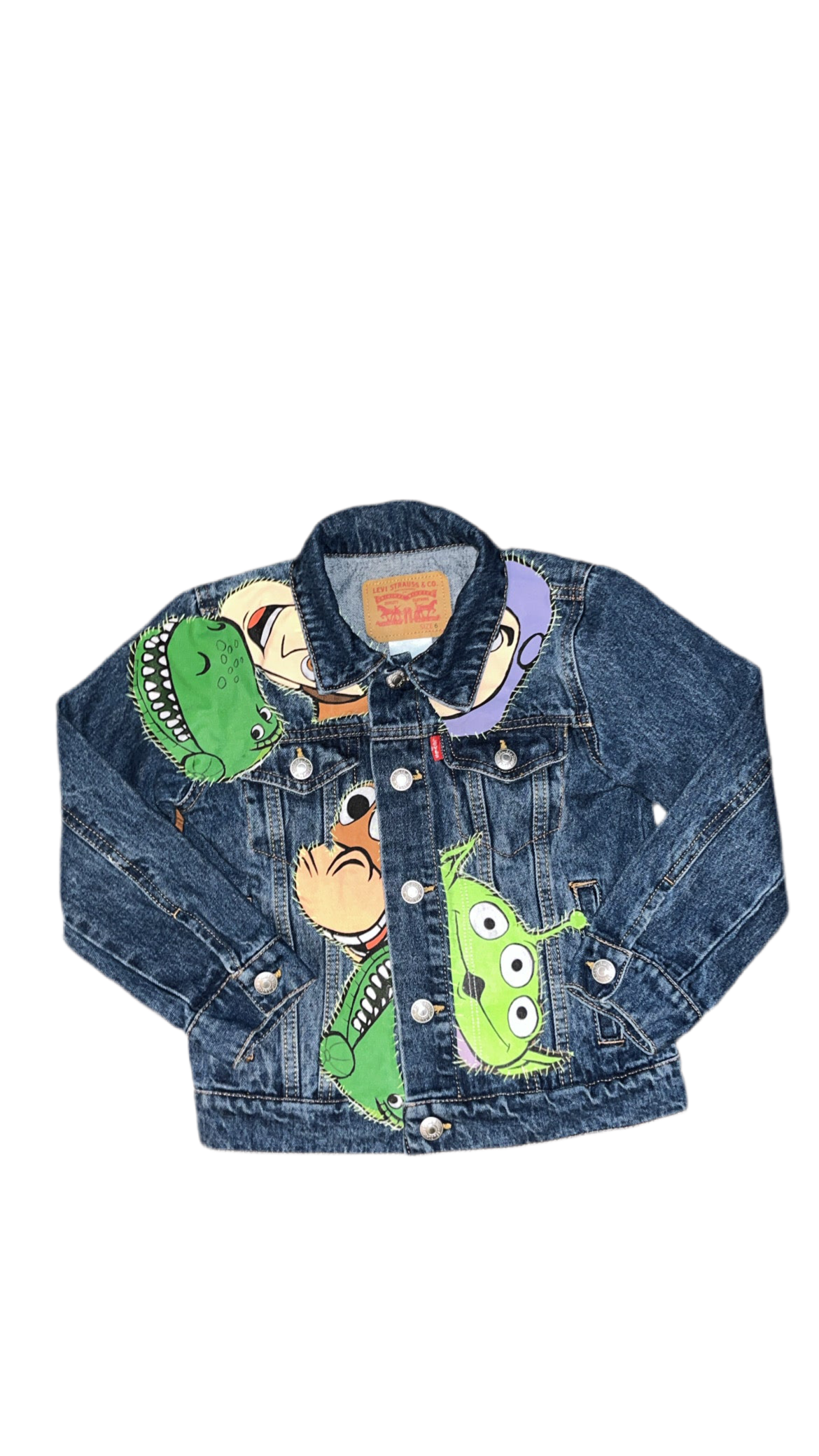 1OF1 Toy Story X Levis Patchwork Jean Jacket (Size 6)