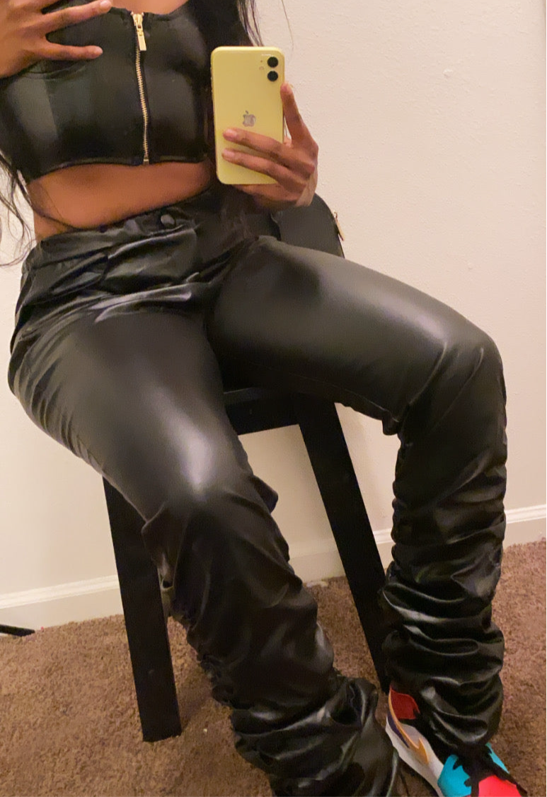 Black Leather Pants