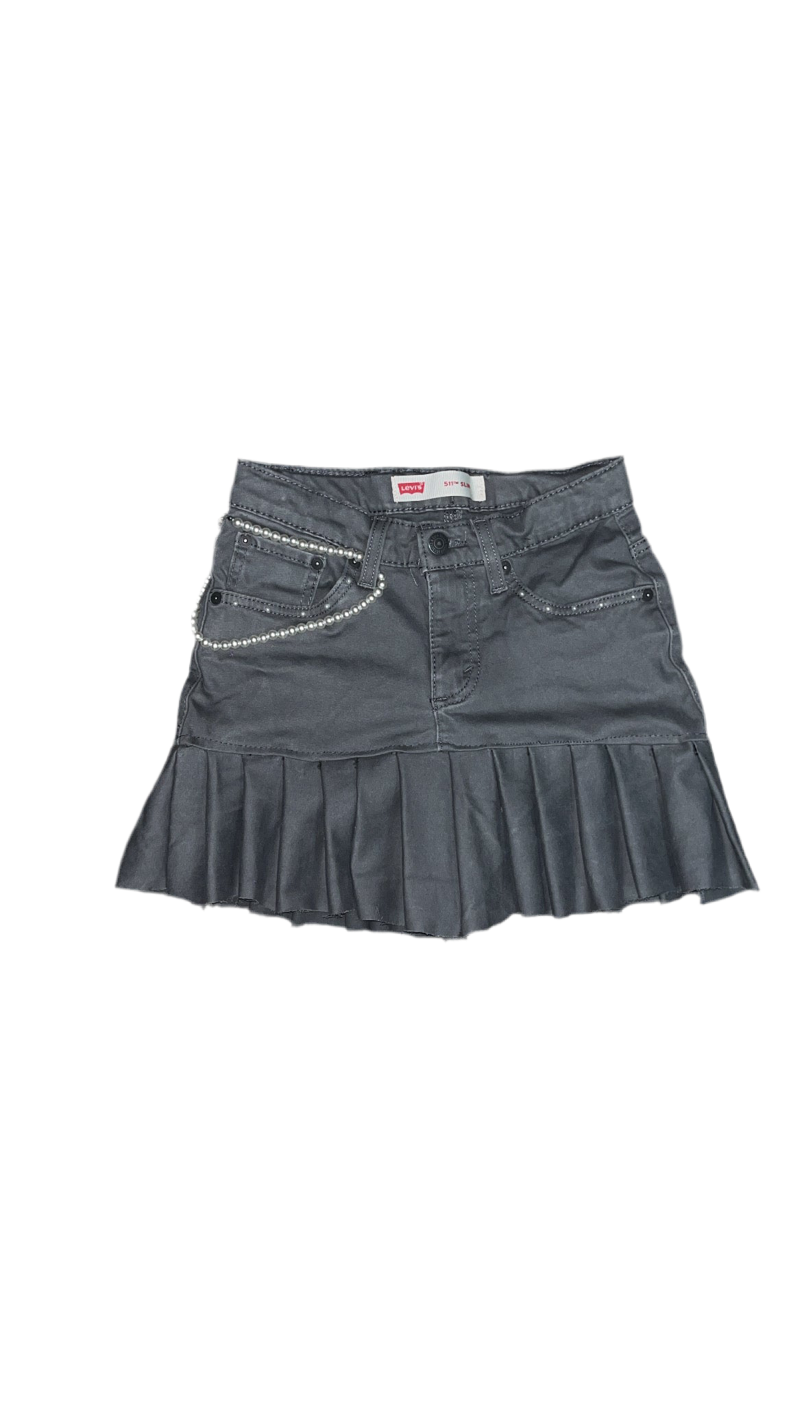 GIRL’s PLEATED SKIRT + PEARLS (SZ10)
