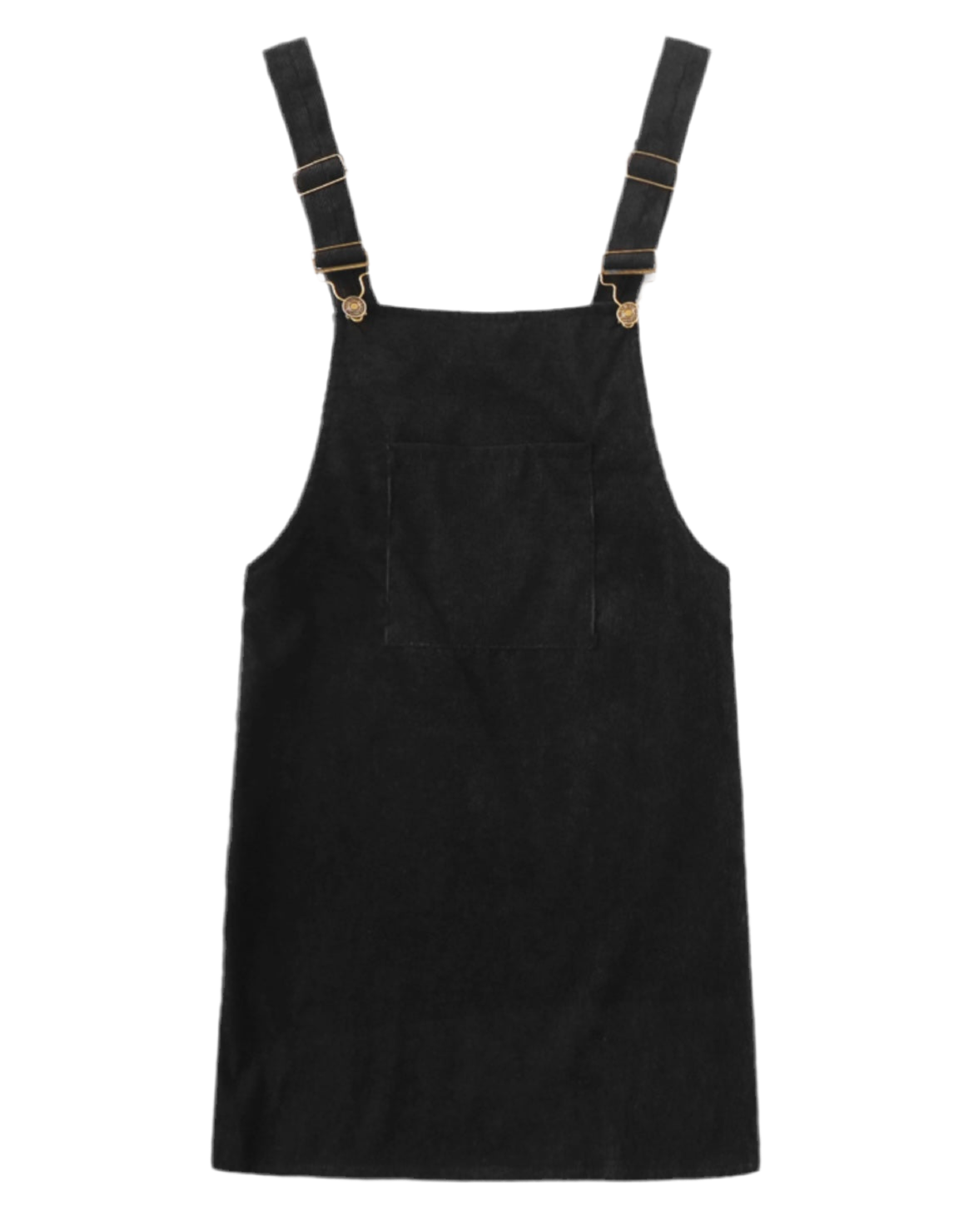 Black Overalls Mini Dress