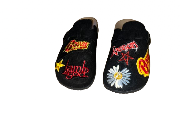 1OF1 “Band Theme” Patchwork Clogs