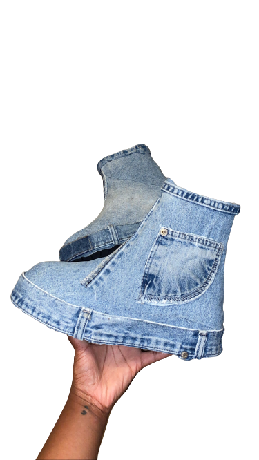 Jean Platform Custom Boots