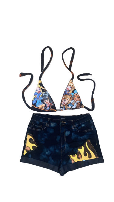 Bratz Bralette + Shorts Custom Set (30”)