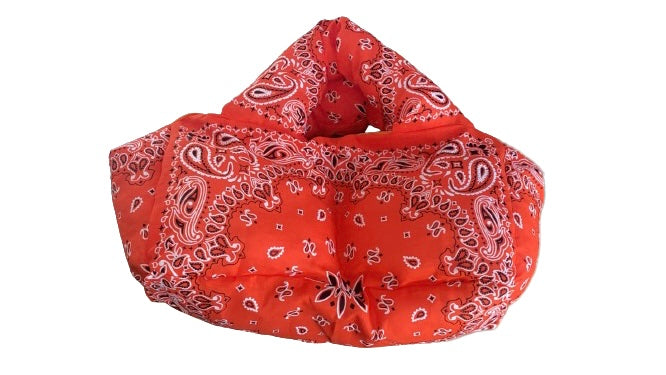 Bandana Puffer Duffle Bag W/ Zipper