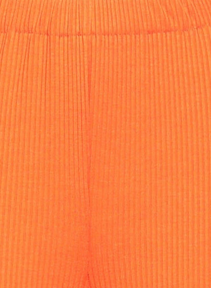 Orange Knit Leggings