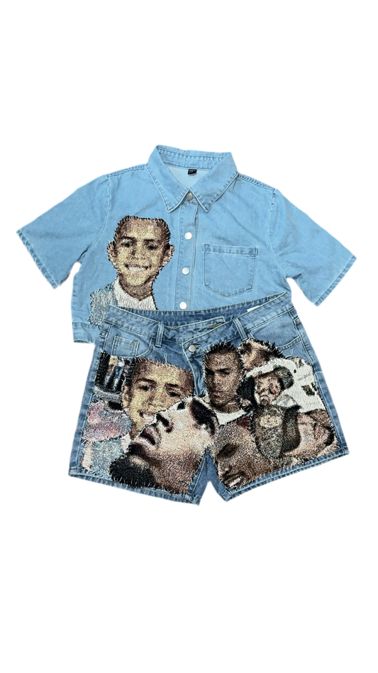 1OF1 CHRIS BROWN TAPESTRY CUSTOM SET