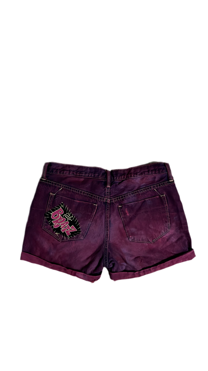 1OF1 BRATZ PATCHWORK SHORTS (SZ 2)