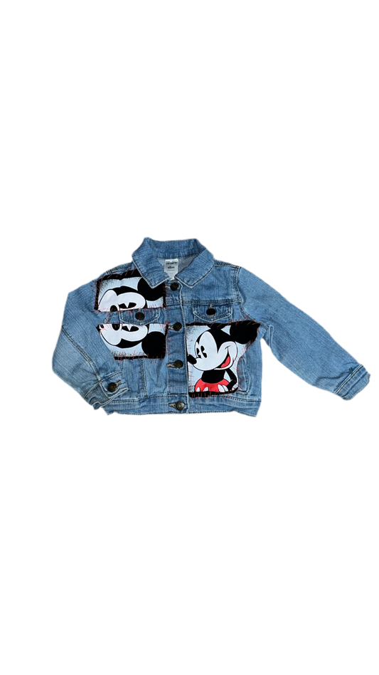 1OF1 Mickey Mouse Patchwork Denim Jacket [18MO]