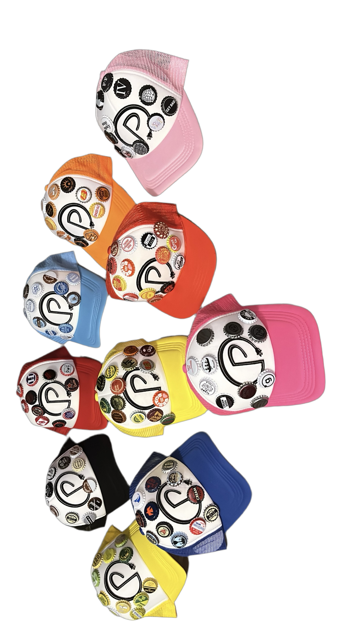 P DA PLUG Bottle Cap Trucker Hats