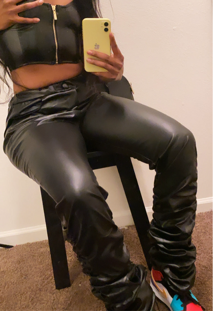 Black Leather Pants