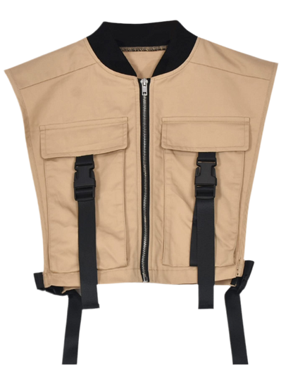 Cropped Tan Vest