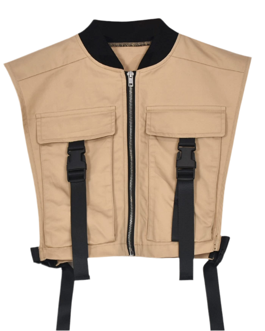 Cropped Tan Vest