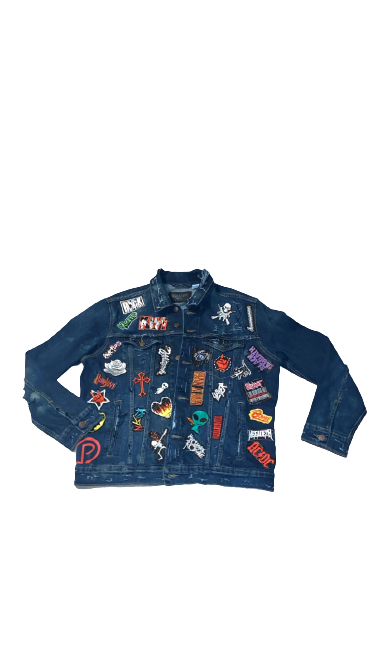 Embroidery Patchwork Levi Jacket Custom