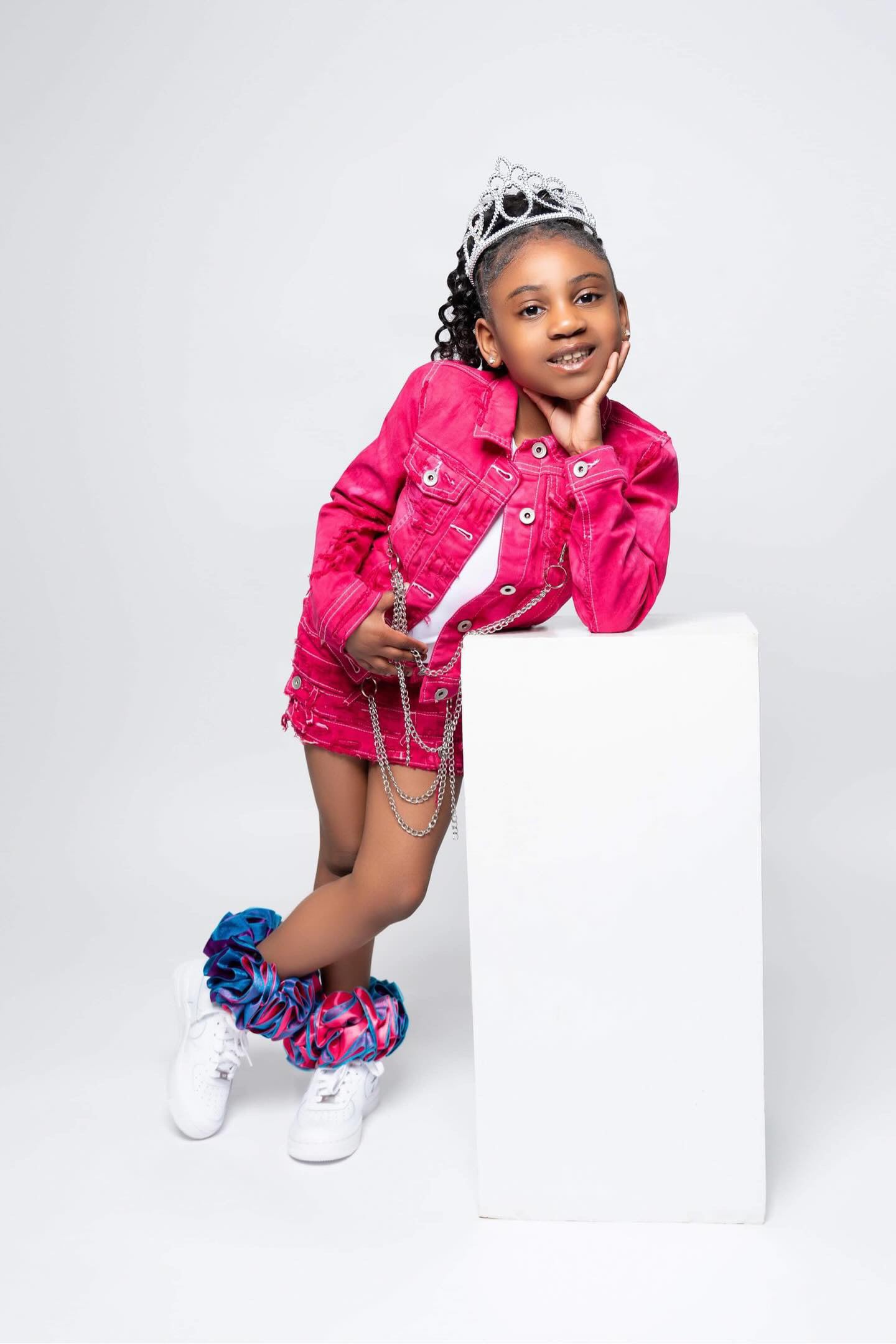 1OF1 Kid’s Denim On Denim Skirt Set