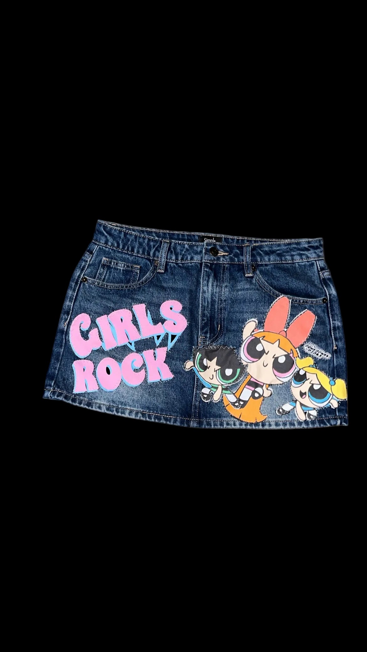 1OF1 “POWERPUFF GIRLS” Patchwork Skirt Size: 7/28