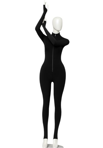 Black Long Sleeve Jumpsuit