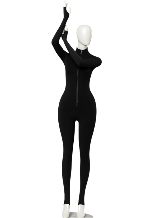 Black Long Sleeve Jumpsuit