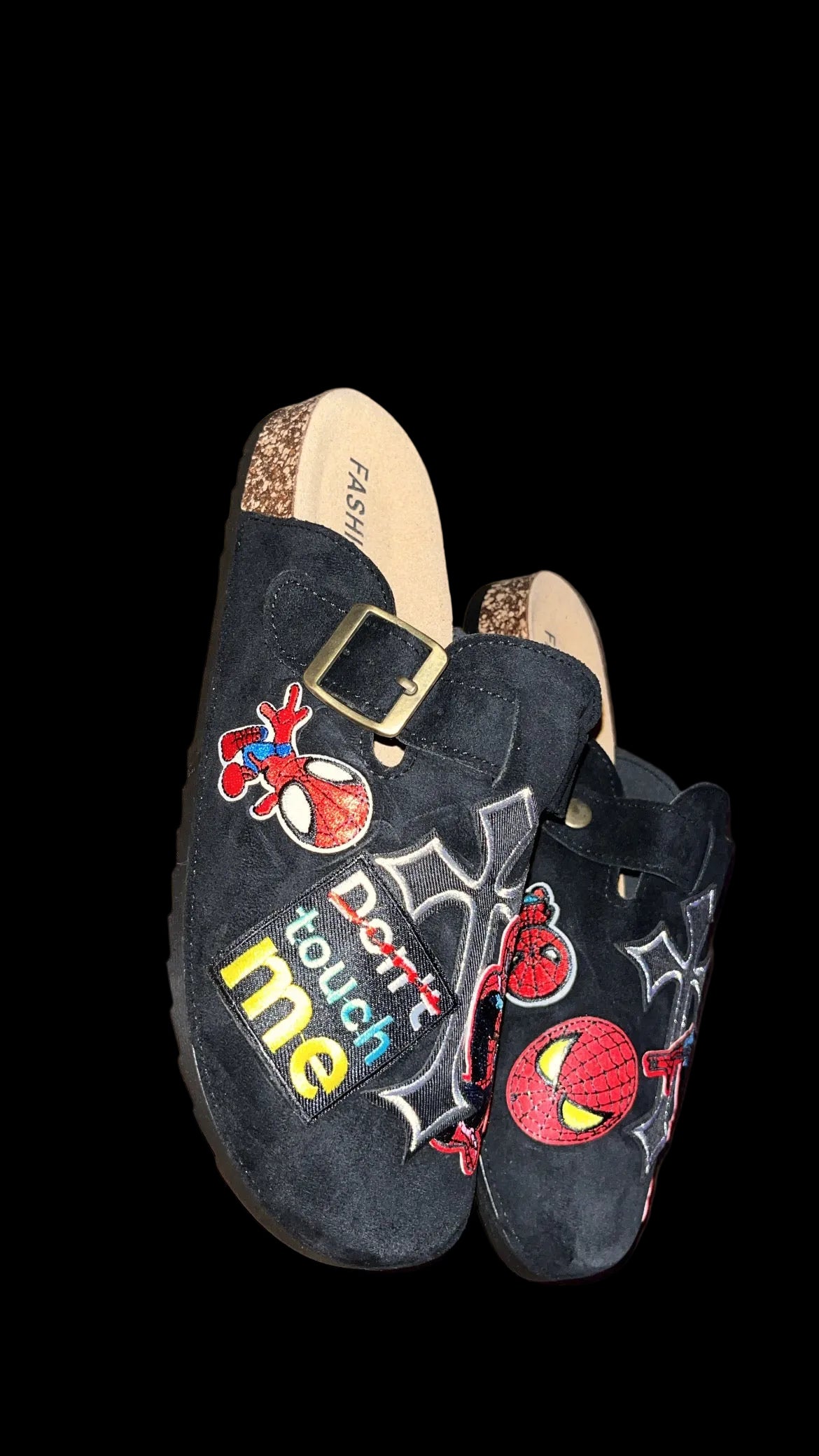 1OF1 SPIDER-MAN THME SUEDE CLOGS SZ:8