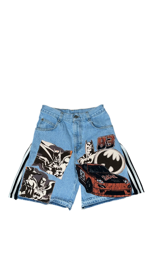 1OF1 BOYs Batman Patchwork Jorts (SZ 10)