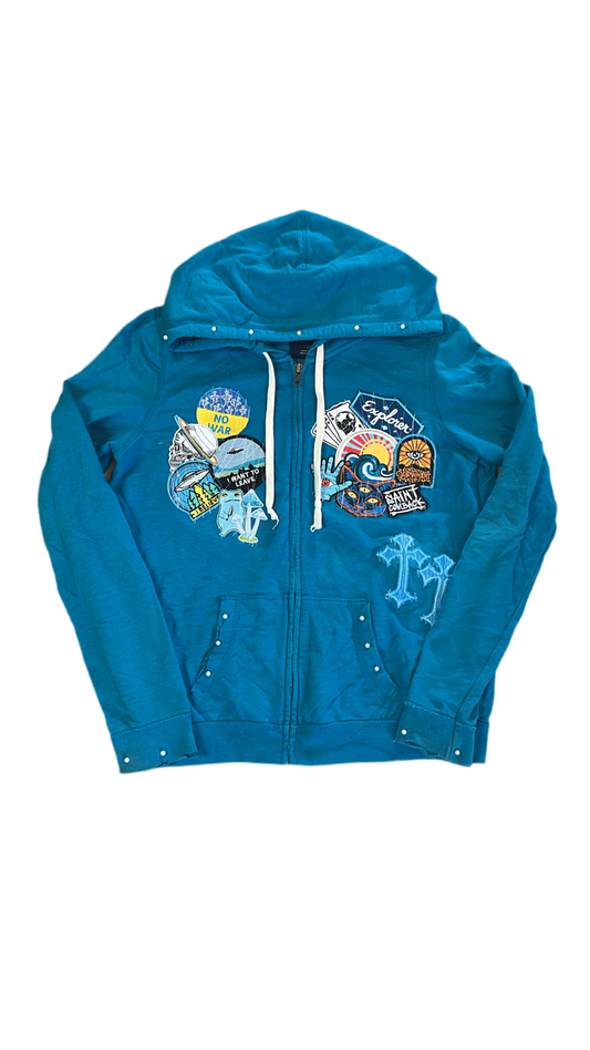 1OF1 PATCHWORK ZIPUP W PEARLS [L]