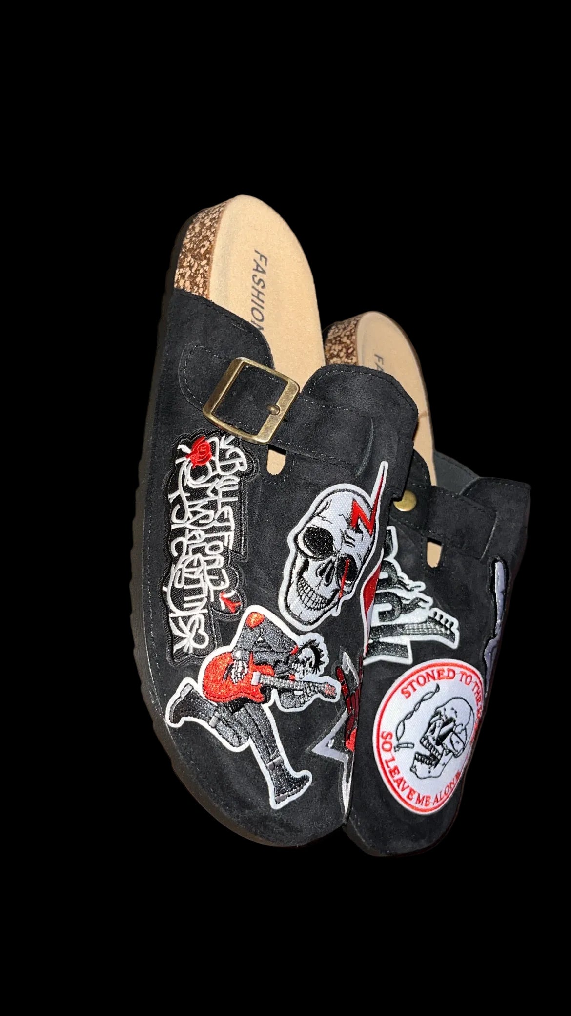 1OF1 “PUNK ROCK” SUEDE CLOGS