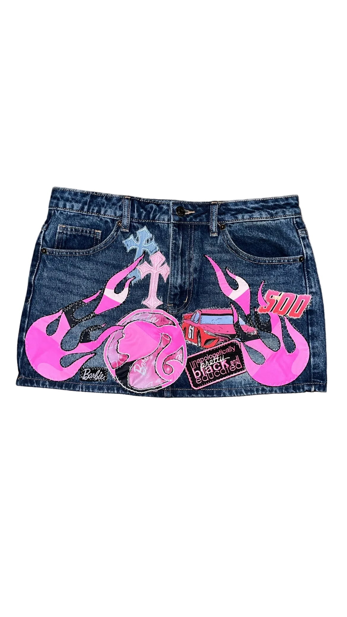 1OF1 “BARBIE” PATCHWORK SKIRT SIZE: 9/29