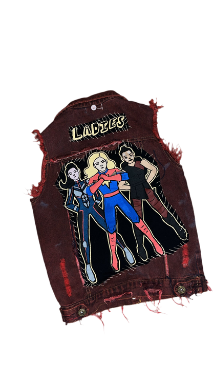 1OF1 GIRL’s AVENGERS PATCHWORK VEST (SZ: 6)