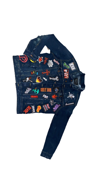 Embroidery Patchwork Levi Jacket Custom