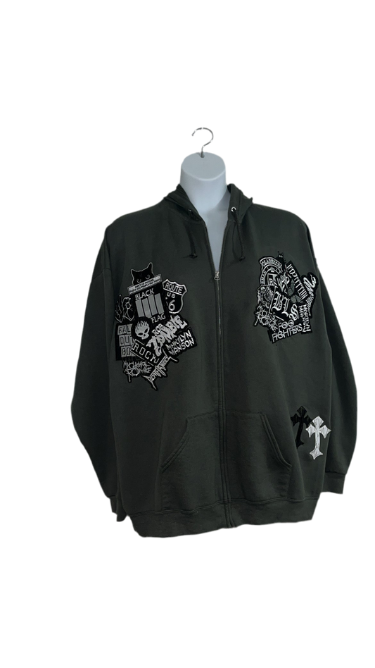 1OF1 PATCHWORK ZIPUP [3XL]