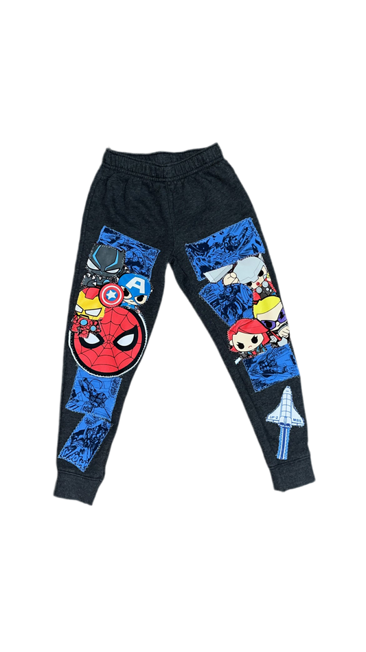 1OF1 “Young Superhero” Patchwork Custom  Joggers [SZ: 5T]