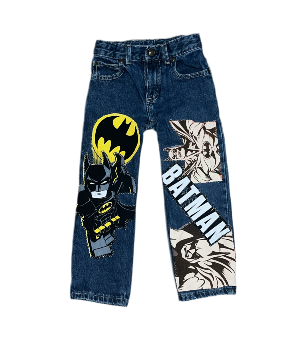 1OF1 “Batman” Patchwork Jeans [SZ: 4]