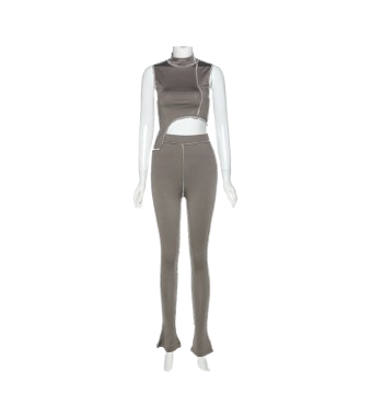 “Distressed” Grey Pants Set