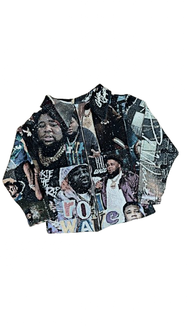 1OF1 Rod Wave Zipup + Rhinestones