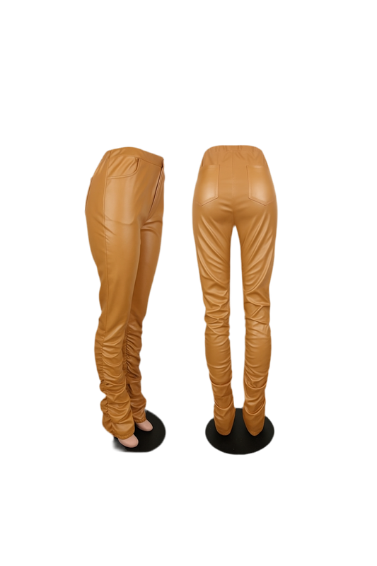Tan Leather Pants