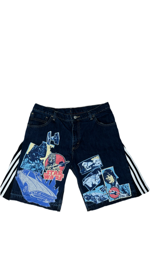 1OF1 BOYs Star Wars Patchwork Jorts (SZ 18 HUSKY)