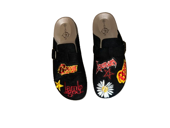 1OF1 “Band Theme” Patchwork Clogs