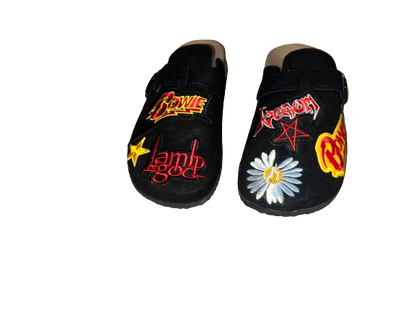 1OF1 “Band Theme” Patchwork Clogs