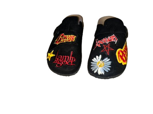 1OF1 “Band Theme” Patchwork Clogs