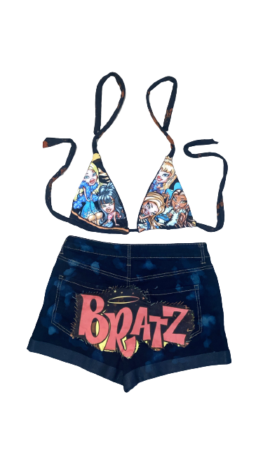 Bratz Bralette + Shorts Custom Set (30”)