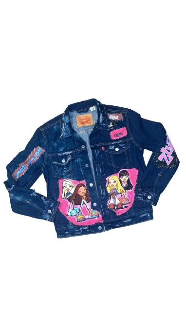 Bratz x Levi Patchwork Jean Jacket Custom