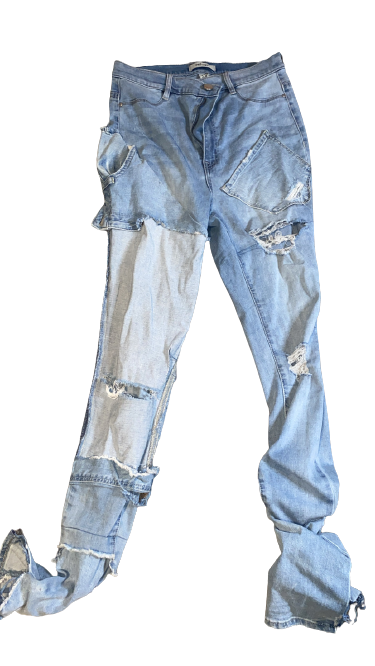 “Inside Out” Custom Jeans