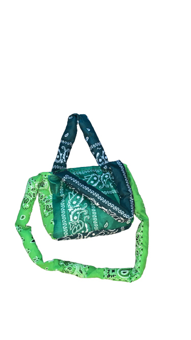 Medium Bandana Puffer Tote W/O Zipper