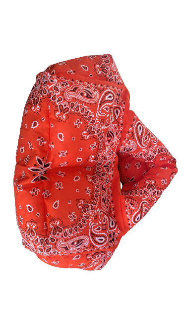 Bandana Puffer Duffle Bag W/ Zipper