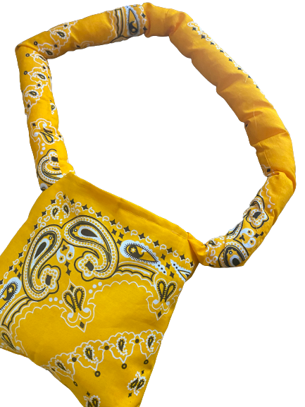 Small Bandana Puffer Crossbody Bag W/O Zipper