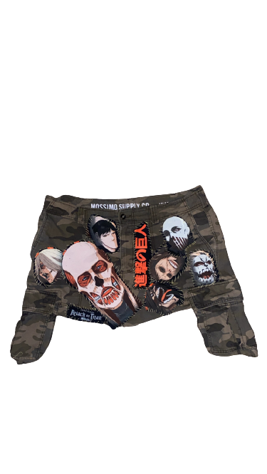 Attack On Titan Custom Patchwork Skirt