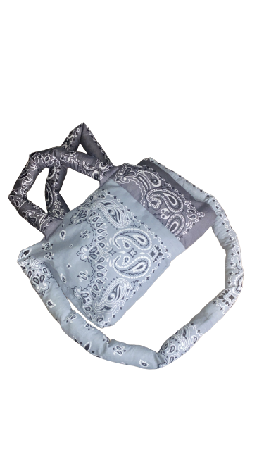 Medium Bandana Puffer Tote W/O Zipper