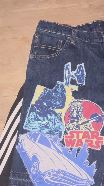 1OF1 BOYs Star Wars Patchwork Jorts (SZ 18 HUSKY)