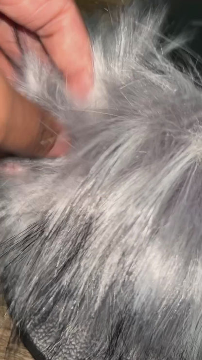 Grey Fur Slides