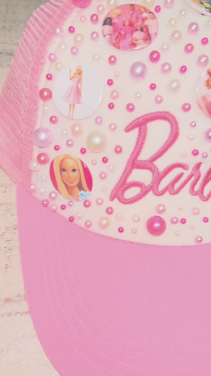 Barbie Themed Pearl Trucker Hat